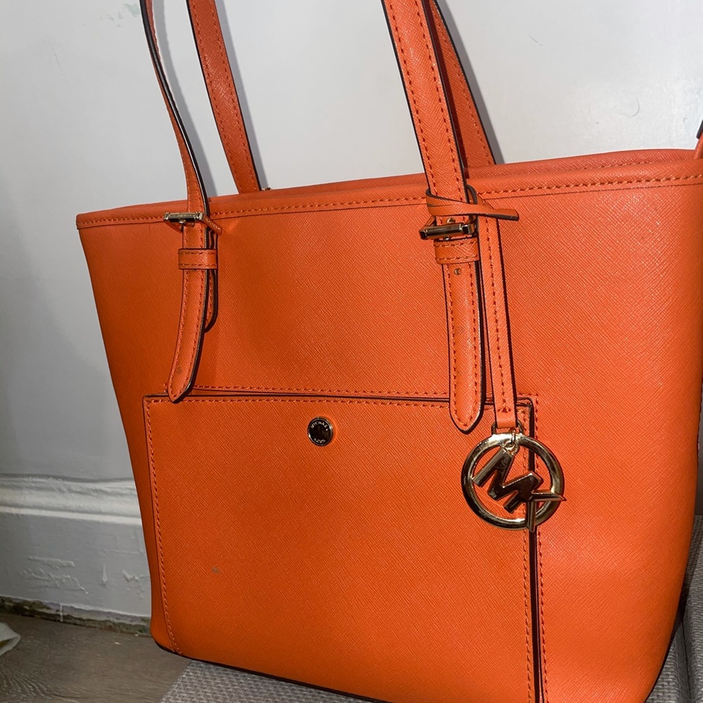 Orange medium size MK bag